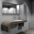 LUX ELEMENTS LAVADO®-FLOAT - Washstands with point drainage